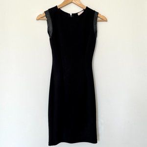 love...ady Bodycon Dress with Leather Detail XS